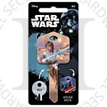 Star Wars Luke Skywalker Painted Licensed Universal 6-Pin Cylinder Key Blank