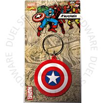 Marvel RK38153 Captain America Shield Licensed Rubber Keychain-Keyring