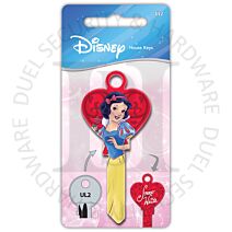 Disney Snow White Heart Shaped Head Licensed Universal 6 Pin Cylinder Key Blank