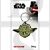 Star Wars RK38345C Yoda Licenced Rubber Keychain-Keyring