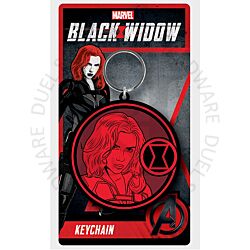 Marvel RK39043C Black Widow (Mark Of The Widow) Licensed Rubber Keychain-Keyring