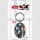 Star Wars Han Solo-Chewbacca Painted Licensed Keyring-Keychain