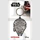 Star Wars RK38348C Millennium Falcon Licenced Rubber Keychain-Keyring